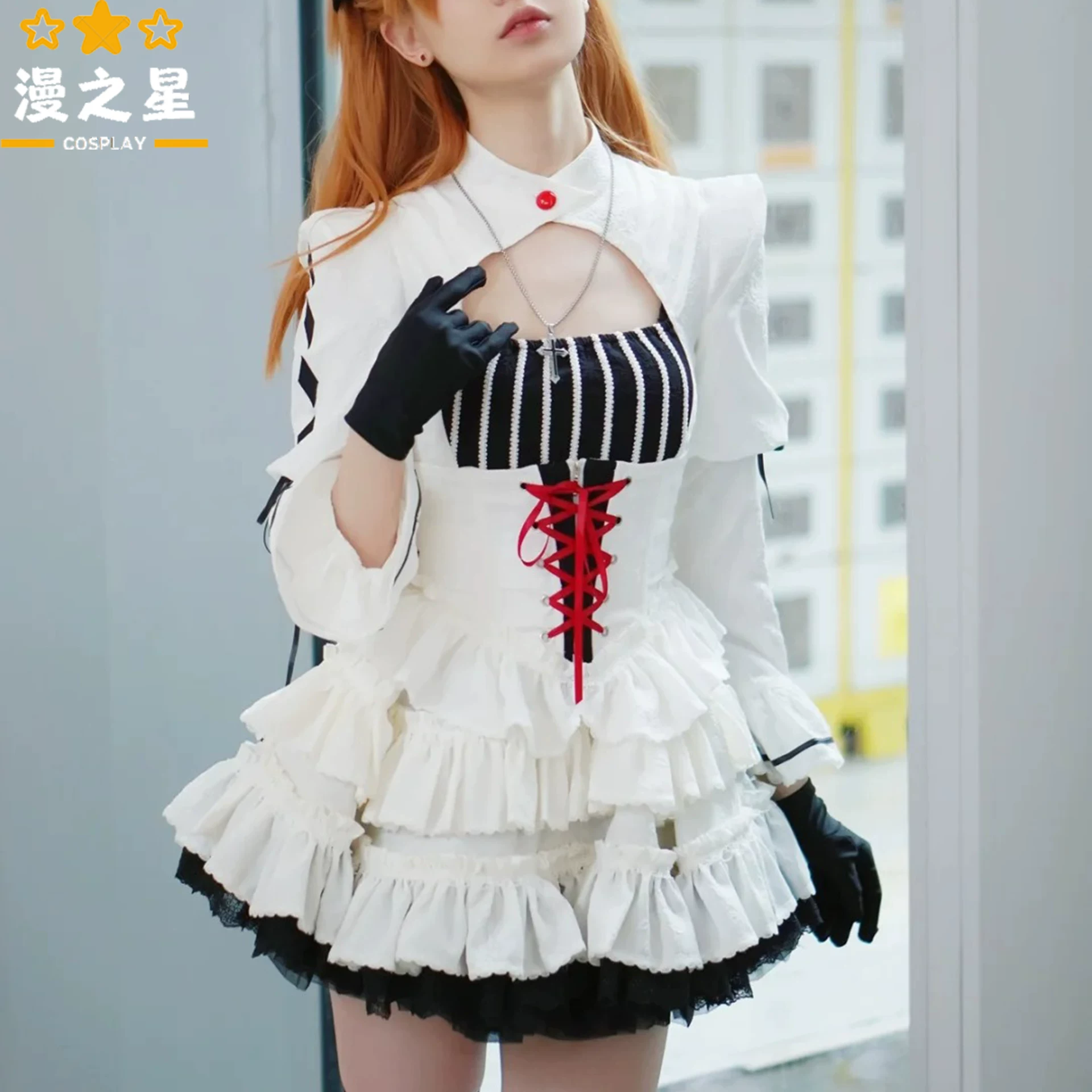 Новый век EVA Evangelion косплей C C C C C C C C C C C C Cosplay полный лолита одежда