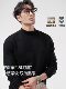 Click Here for a Double-Sided Wool Fleece Machine-Washable Half-Turtleneck Cashmere Sweater for Men, Thickened Long-Sleeve T-Shirt for Autumn and Winter