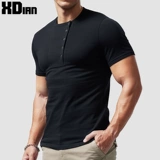 Хлопковая футболка с коротким рукавом, ретро базовая приятная телу пряжка, в обтяжку, облегающий крой