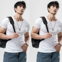 Белый + белый [T2501 модернизированный хлопок Combed]