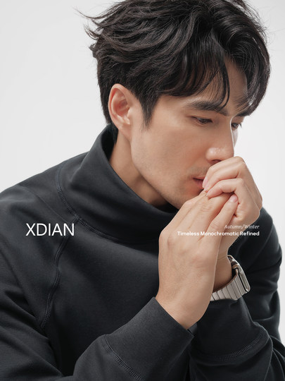 Continued: Newly upgraded fleece cotton turtleneck sweatshirt, anti-static, anti-pilling, self-heating, long-sleeved top for winter for men