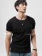 Continued point: Newly upgraded threaded cotton 260G heavyweight right shoulder American short-sleeved men's T-shirt 2025 new top