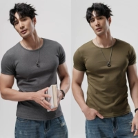 Темно -серый + военный зеленый [T2501 модернизированный хлопок Combed]