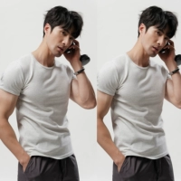 Белый цветочный серый + белый цветочный серый [T2501 модернизированный хлопок прочесал]