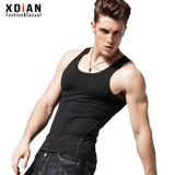 Быстросохнущая дышащая эластичная шелковая летняя майка для спортзала без рукавов для тренировок, в обтяжку