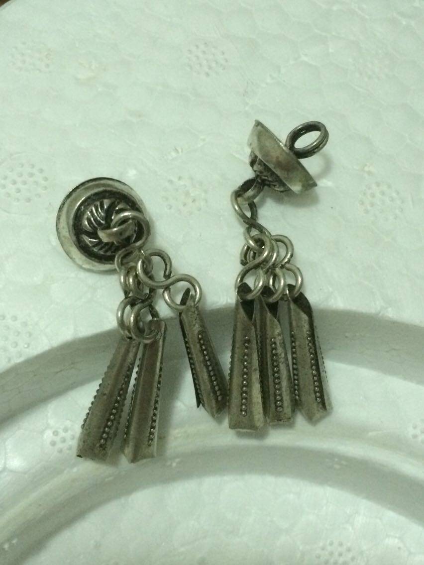 Silver bubble men's Yi clothing silver pendant Yunnan Yi hat silver bubble accessories wholesale