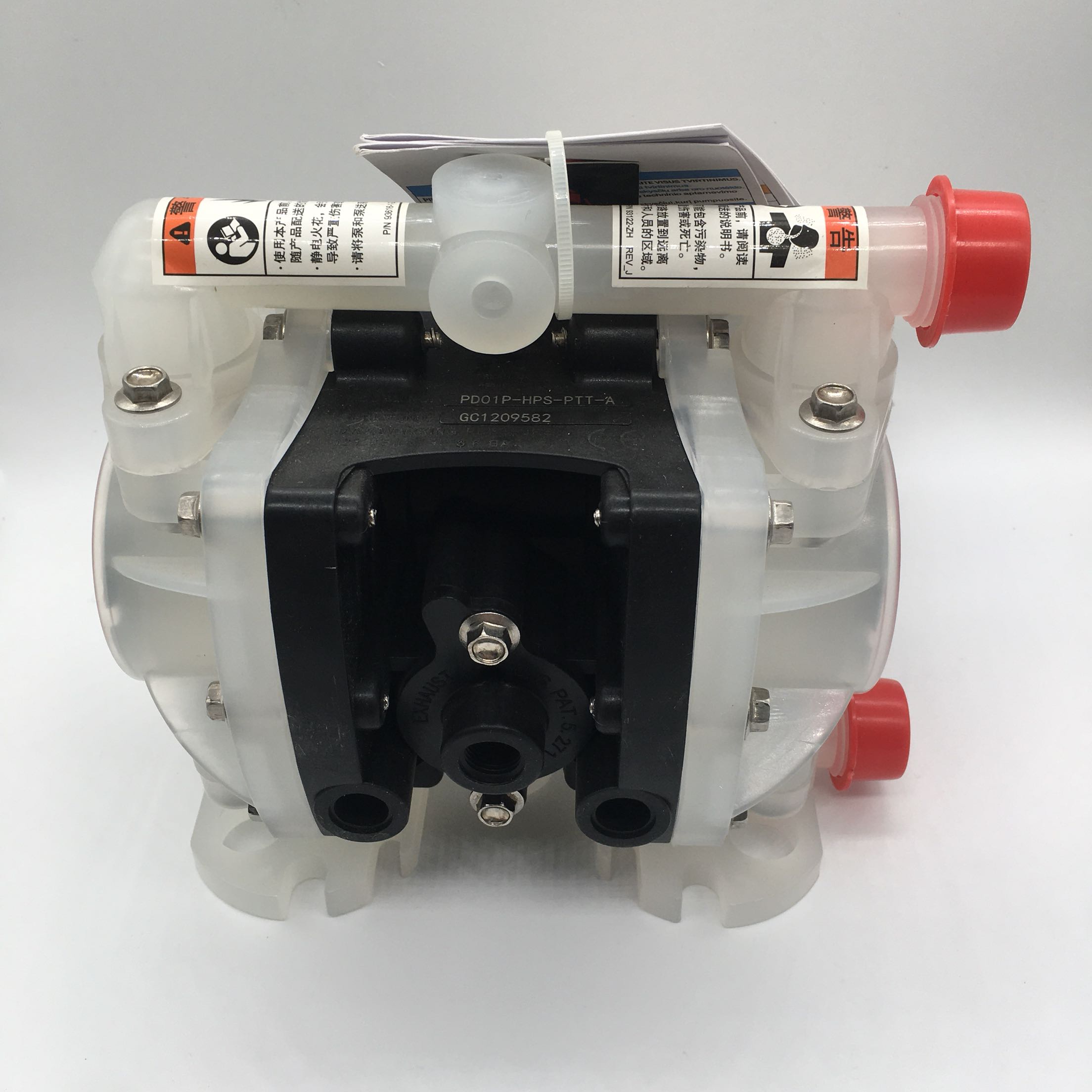 ARO Ingersolan PD01P-HPS-PTT-A pneumatic diaphragm pump 1 4 calibre plastic pump pressure help Pu