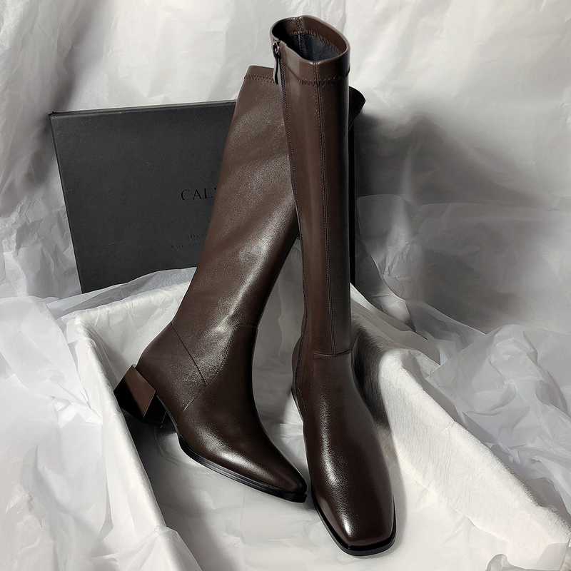 Senyu Haixiang 2026 Autumn/Winter New High Boots High Heel Elastic Slim Boots Knight Over-The-Knee Motorcycle Long Boots Senyu Haixiang 2026 Autumn/Winter New High Boots High Heel Elastic Slim Boots Knight Over-The-Knee Motorcycle Long Boots