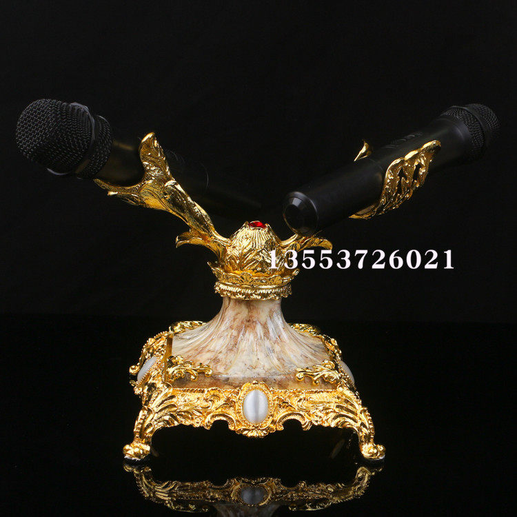 ktv metal crystal microphone rack nightfield swing table desktop microphone frame desktop rotating wireless macki base