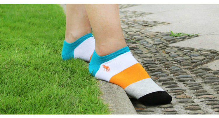 Pierre Paul Polo vớ nam vớ mùa hè mỏng phần khử mùi cotton vớ màu thấp để giúp vớ cotton thể thao thủy triều - Vớ bông tất bông