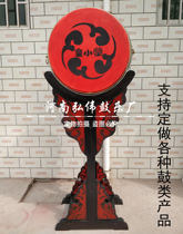 Customized vertical drum exhibits decorative drum cowhide dragon drum war drum painted gong drum cowhide drum cowhide Japanese Ghost Drum