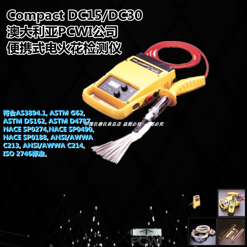 Dc30/Dc15 Electric Spark Leak Detector Coated Anti-Corrosion Layer Portable Pinhole Detector Australian Pcwi