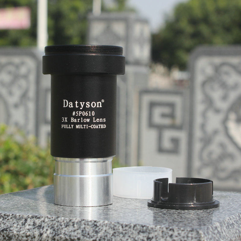 Datyson Astronomical Telescope Accessories 1 25 inch 3X Zoom Lens 3-piece Baro mirror 5P0610