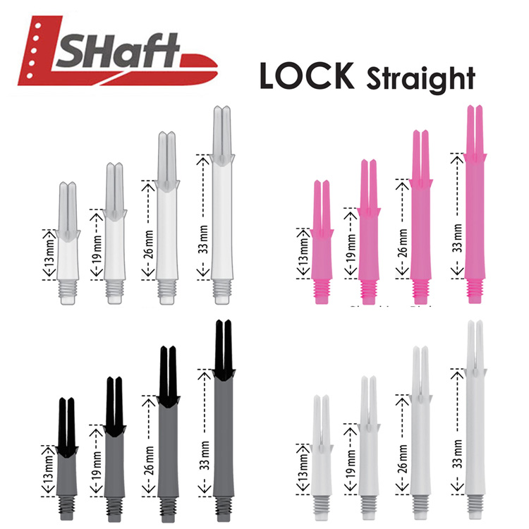 Original Japanese L-style dart stick LOCK STRAIGHT fixed full-length dart rod