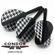 CONDOR Japan Thousand Birds Lattice Pattern Drop Shaped Dart Leaf Integrated Shaped Black Fart Tail Dart Wing