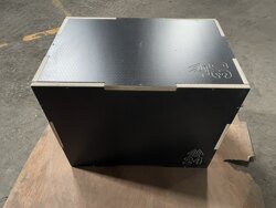 Wooden Jumping Stool Black Comprehensive Training Plyo Boxes Gym Cool