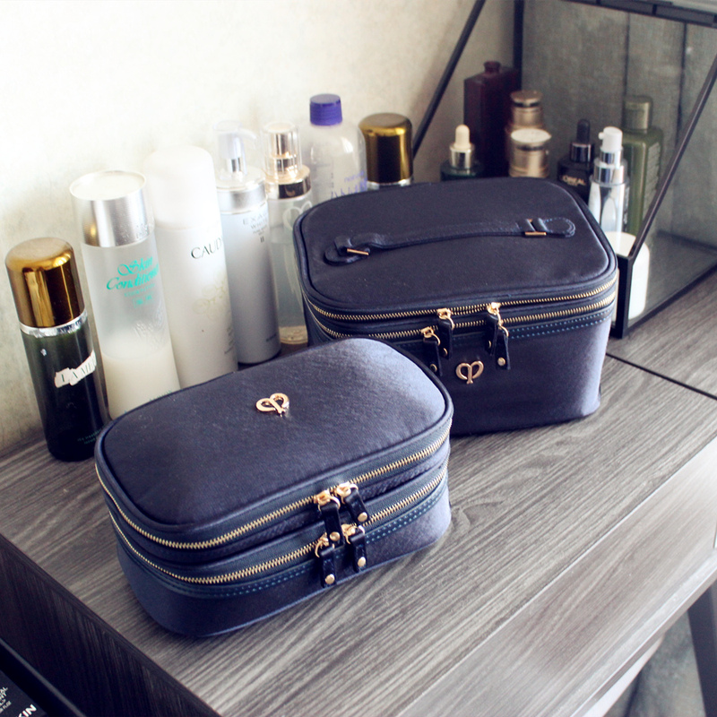 Cpb Cosmetic Bag Counter Double-Layer Makeup Tool Bag Portable Toiletry Bag Lipstick Touch-Up Storage Bag