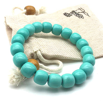 Turquoise bracelet clean old type single circle jelly material natural crystal bracelet 10m couple men and women ethnic style