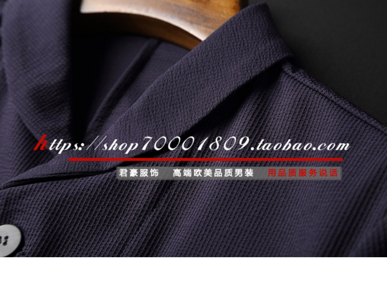 Mùa xuân và mùa thu cao cấp Bộ đồ vest nam giản dị suit nam