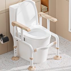 Bathroom Toilet Handrail for Elderly Safety, Toilet Stand-Up Aid, Bathroom Toilet Seat Handle Assistive Device