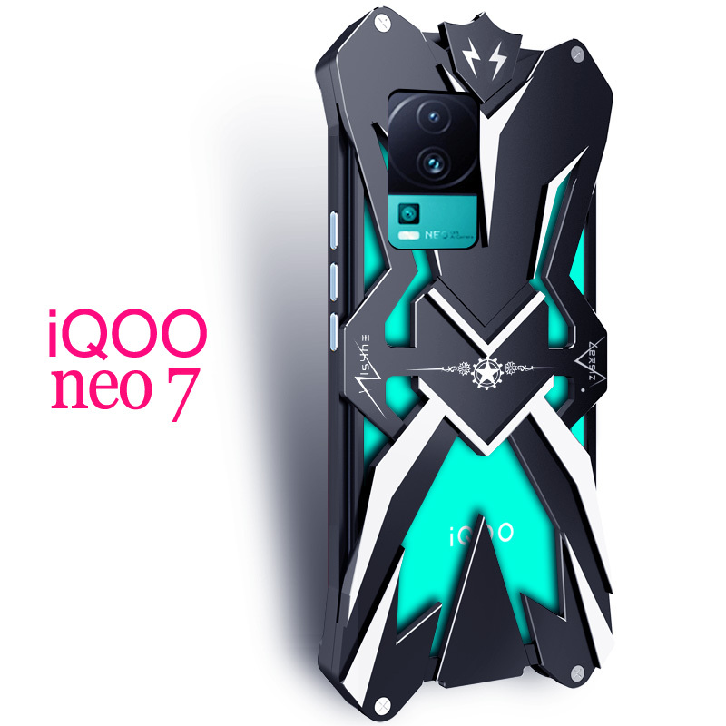 Suitable for Iqoo 11 Pro Phone Case, Original Protective Cover for Z5, Aluminum Alloy Metal Frame, Neo 5 Se, Bold 6/7 Se, Transformers Z7I, Iqoo 9 Mecha, 8 Pro/U5X/Z6X/11S