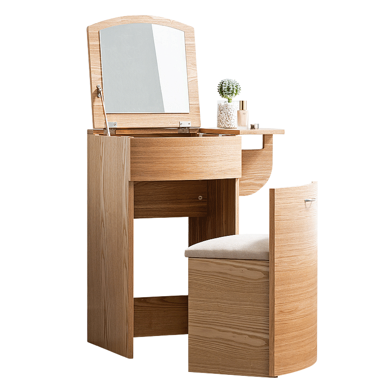Shang S Stacked Flip Top Make Up Bedroom Mini Simple Make Up Table Small Storage Cabinet As A Single Person