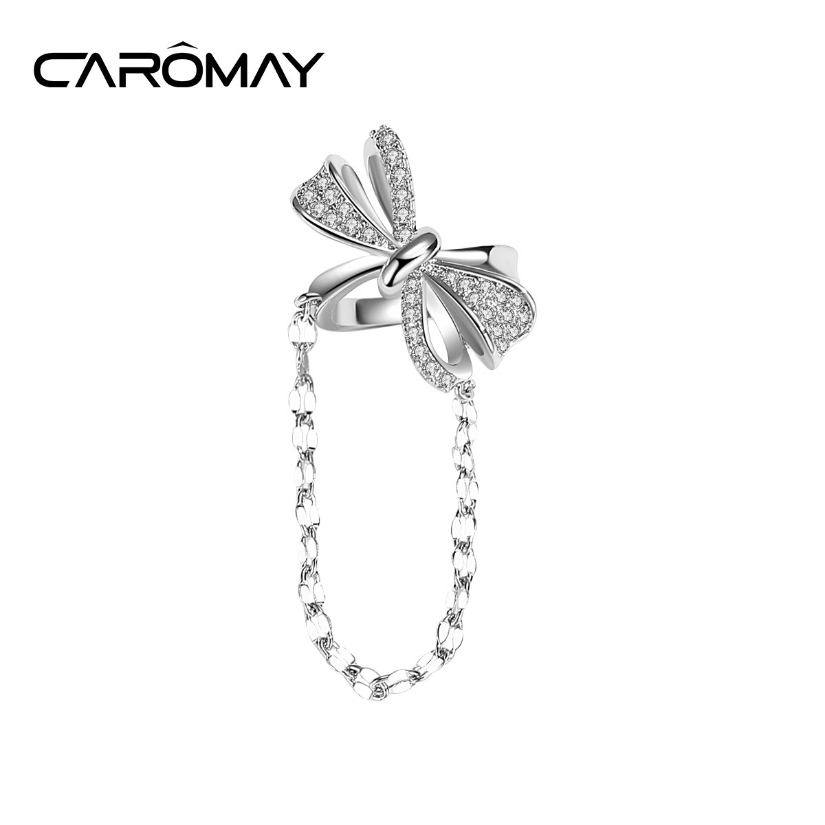 Caromay Butterfly Bow ear clip only small personalized earrings female fluff ear hole ear crash autumn winter ear