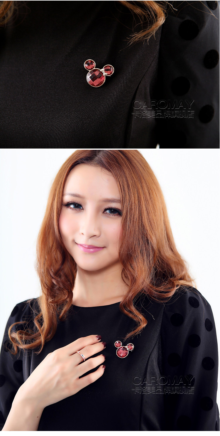 Broche femme CAROMAY en cristal artificiel - Ref 1172793 Image 15