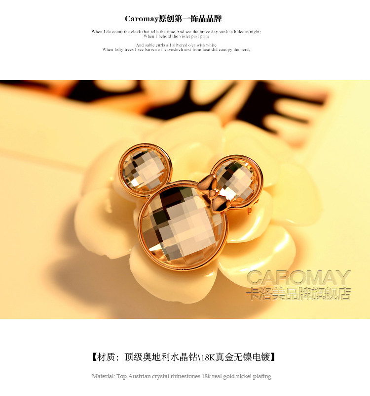 Broche femme CAROMAY en cristal artificiel - Ref 1172793 Image 30