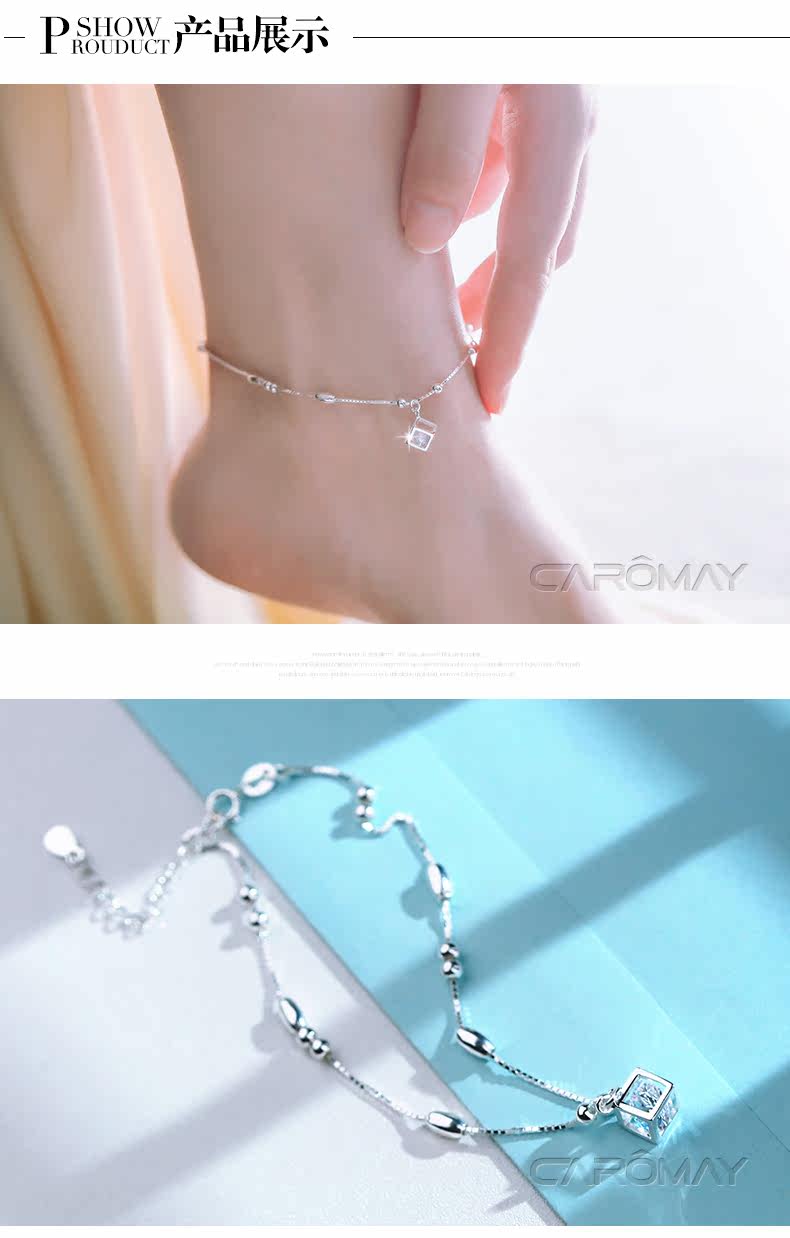 Bracelet de cheville Femme CAROMAY    en Argenterie - Ref 3104227 Image 14