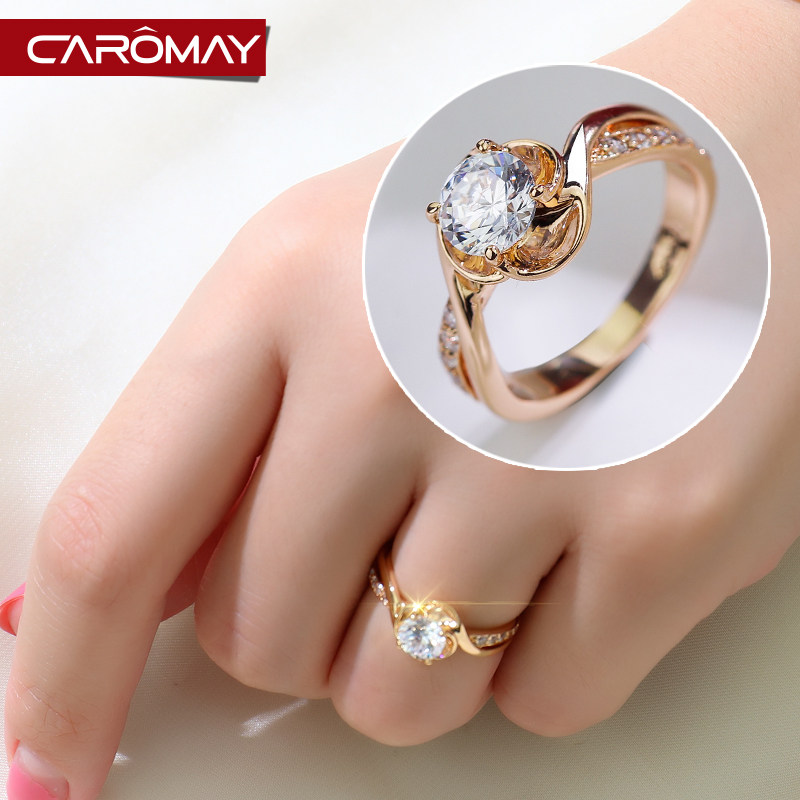 Bague Femme CAROMAY    en Zircone synthetique strass - Ref 3087634 Image 1