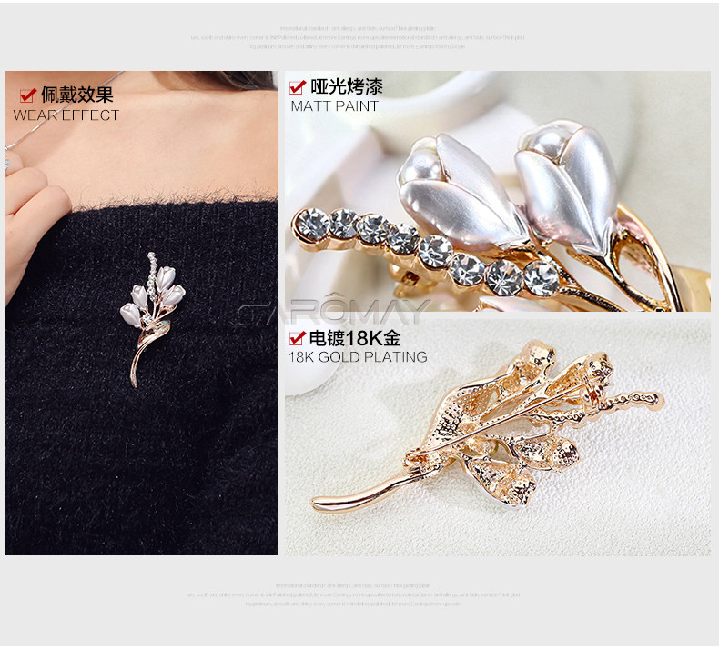 Broche femme CAROMAY en cristal artificiel - Ref 1174181 Image 21