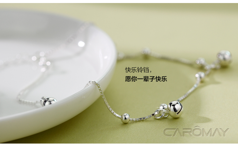 Chaine de cheville Femme CAROMAY    en Argenterie - Ref 3101535 Image 9