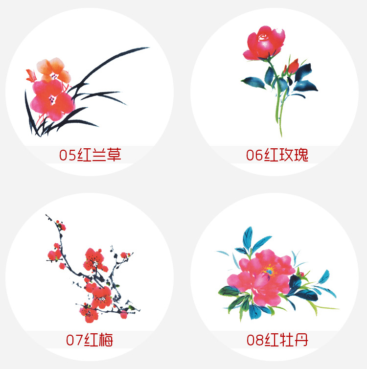 Su thêu DIY khăn tay kit mới bắt đầu thêu hoa mẫu đơn gửi hoa kéo căng gói quốc gia có thể được tùy chỉnh tranh thêu tay