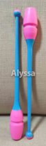 Alyssa Art Gymnastics Rod-Caoutchouc insère la double couleur du Japon à la première sortie du pays 410mm