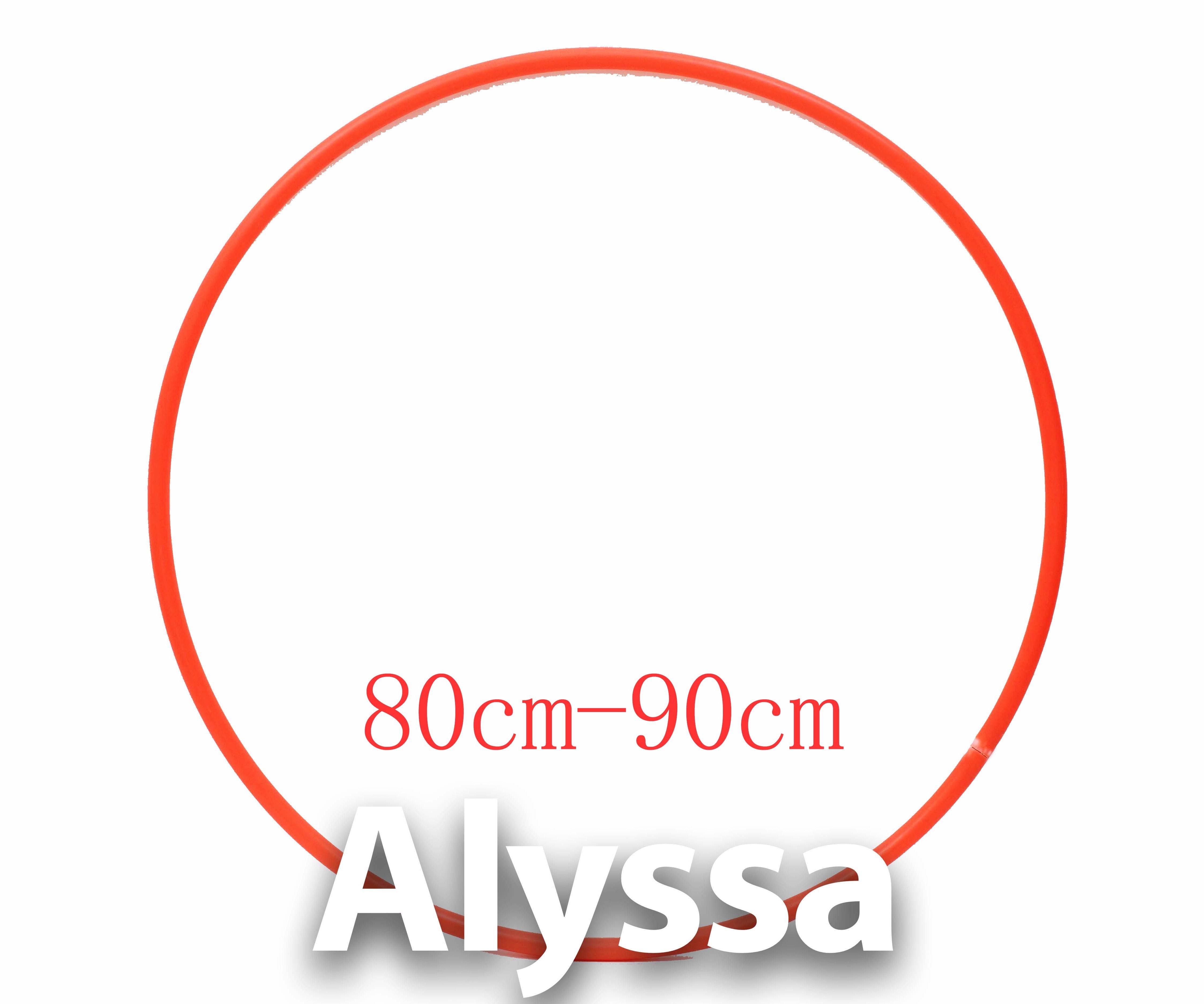 Alyssa Professional Rhythmic Gymnastics Circle - Orange Red Size Note 80 85 90cm Non-refundable