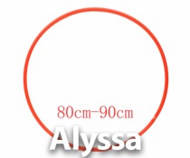 Alyssa Professional Rhythmic Gymnastics Ring-Orange Red Size Note 80 85 90cm when taking the photo Non-refundable