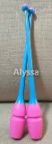 Alyssa Art Gymnastics Stick-Rubber Plug-модуль двойной японский первый домашний продукт первого домашнего продукта 360 мм розовый синий цвет