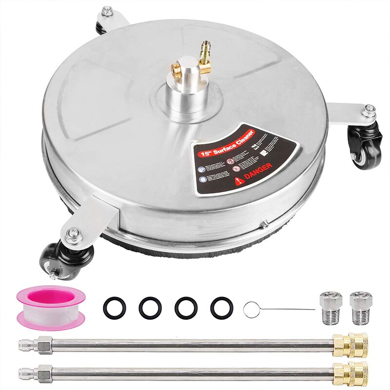 Stainless Steel Floor Scrubber High-Pressure Cleaning Machine for Home Property Courtyard Cleaning 15inch Floor Scrubber Ground Cleaning