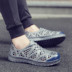 Giày nam lỗ đế xuồng mùa hè mới giày đẹp nam Sandal