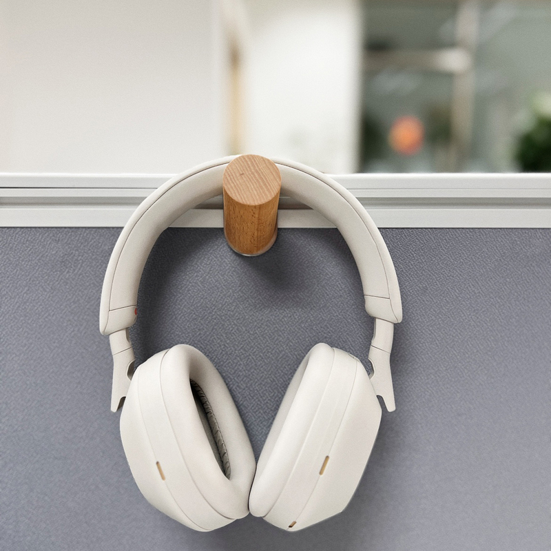 Wooden Coat Hooks for Office, Wooden Clothes Hooks, Workstation Partition Screen Storage, Overhead Hanging Hooks