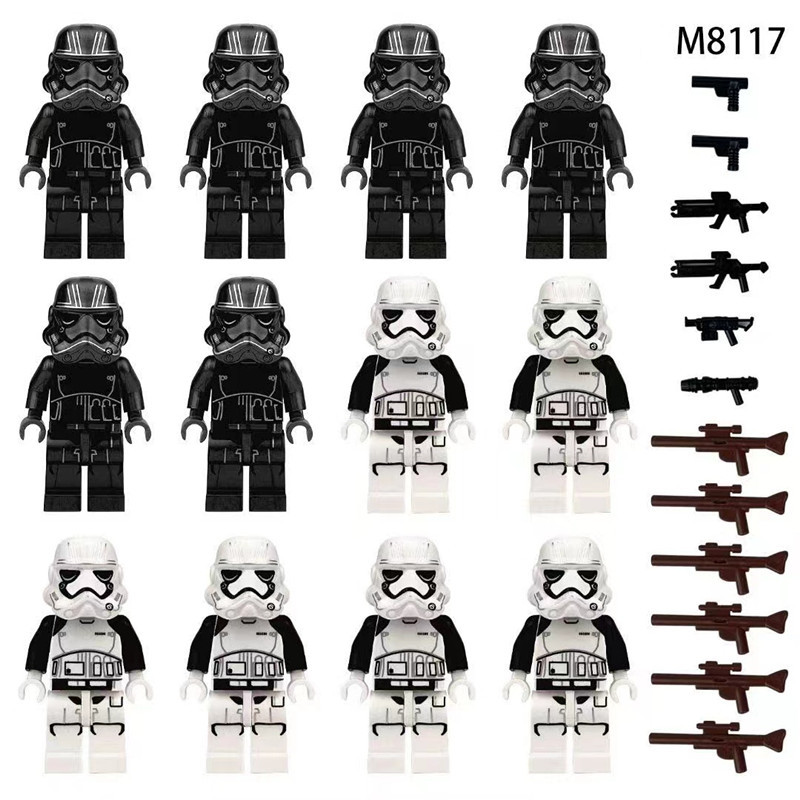 New Trendy Moc Creative Minifigures Star Wars Clone Troopers Educational Building Blocks Toys for Boys and Girls