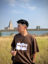 typethree 280G heavy cotton double-layer deconstructed T-shirt American retro street digital direct printing