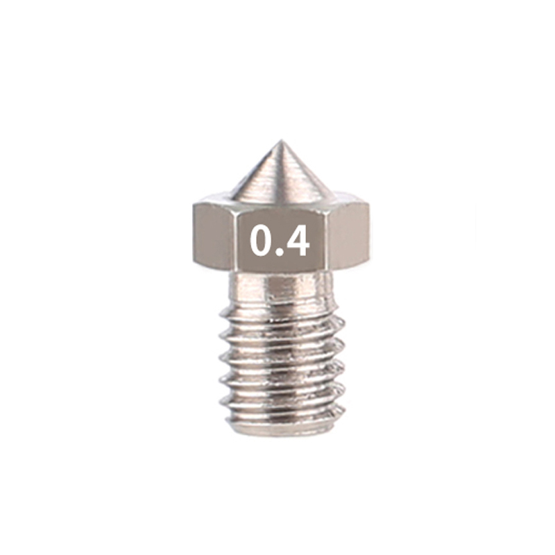E3D stainless steel nozzle 3D printer accessories V5 V6 extrusion nozzle full metal extrusion head nozzle lettering-Taobao