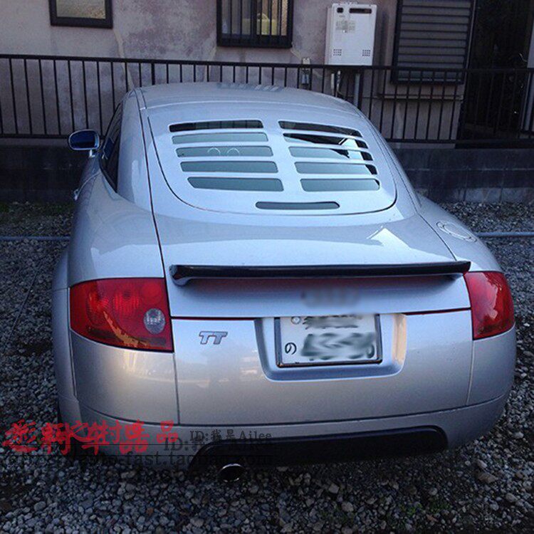 Suitable for 99-06 Audi TT real carbon fiber rear spoiler RS ​​carbon fiber spoiler KT1 carbon fiber fixed wind wing