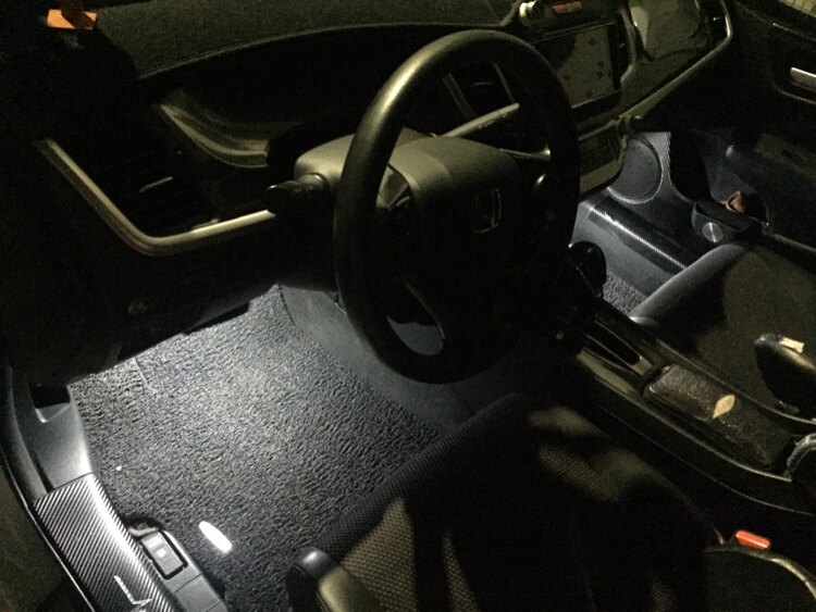 тюнинг фар 适用14-20三代飞度脚窝灯车内脚底氛围灯gk5脚底灯无损安装行车亮