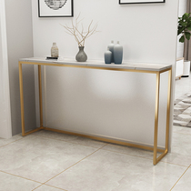 Nordic modern light lavish marble leaning against wall to decorate living-room Long Wall Entry into the family Xuanguan Table Hotel Gate Hall end View Desk