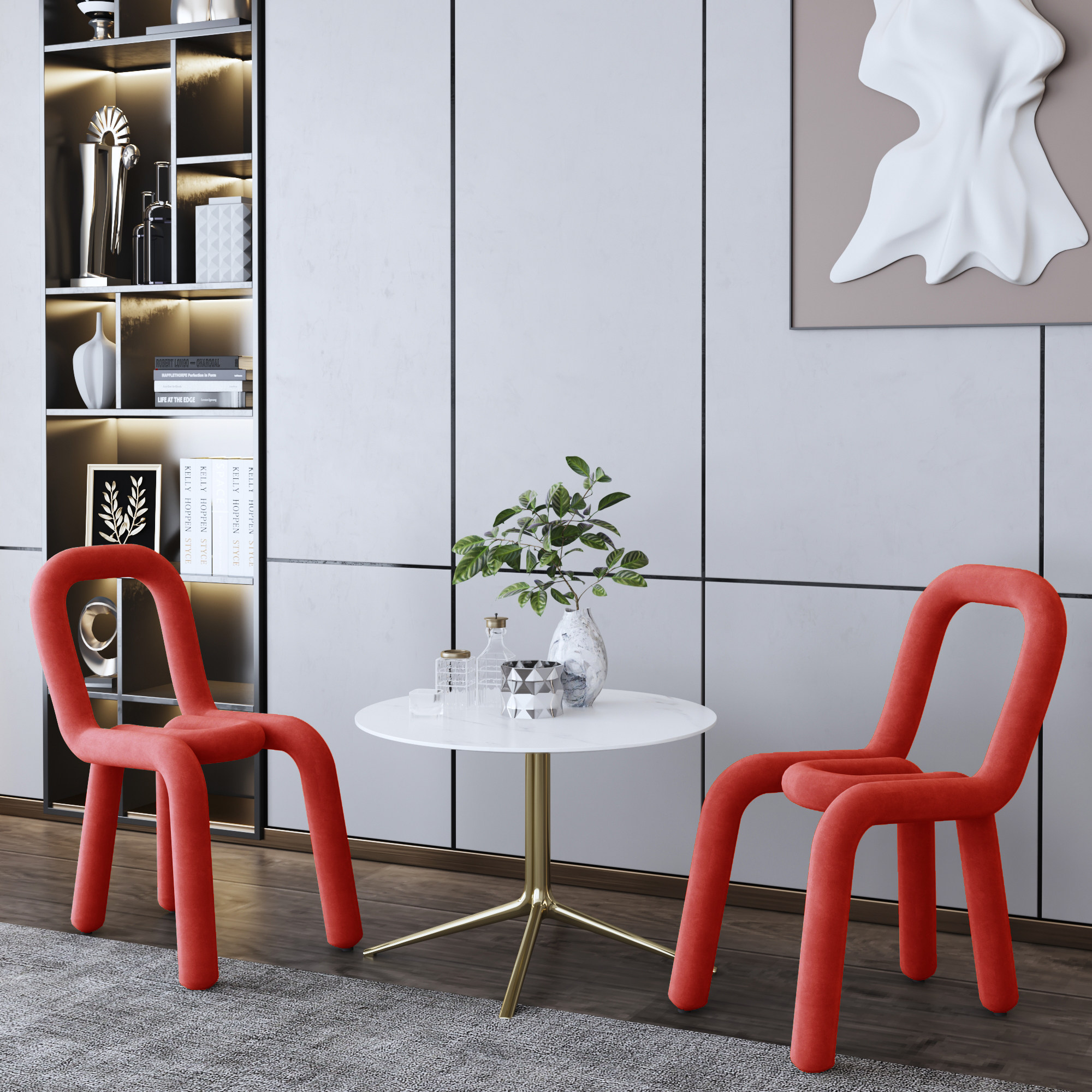 Nordic sofa special-shaped elbow chair art personality chair modern creative simple leisure single chair children's photography chair