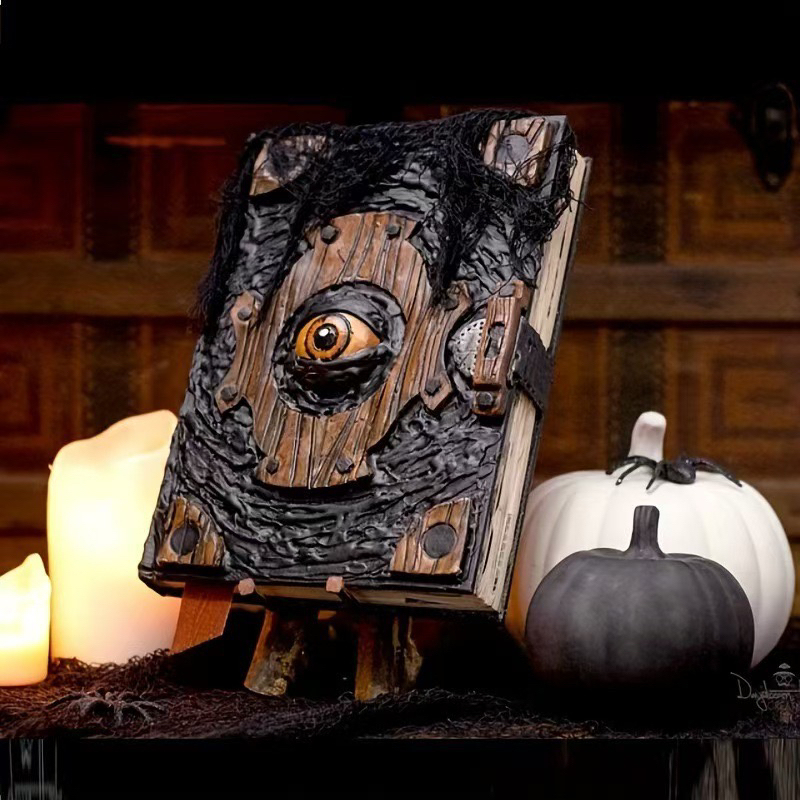 Dark Curse Demon's Eye Horror Book Halloween Creative Atmosphere Decoration Courtyard Crafts Ornaments