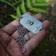 Camping survival tool hard titanium alloy dog tag survival card